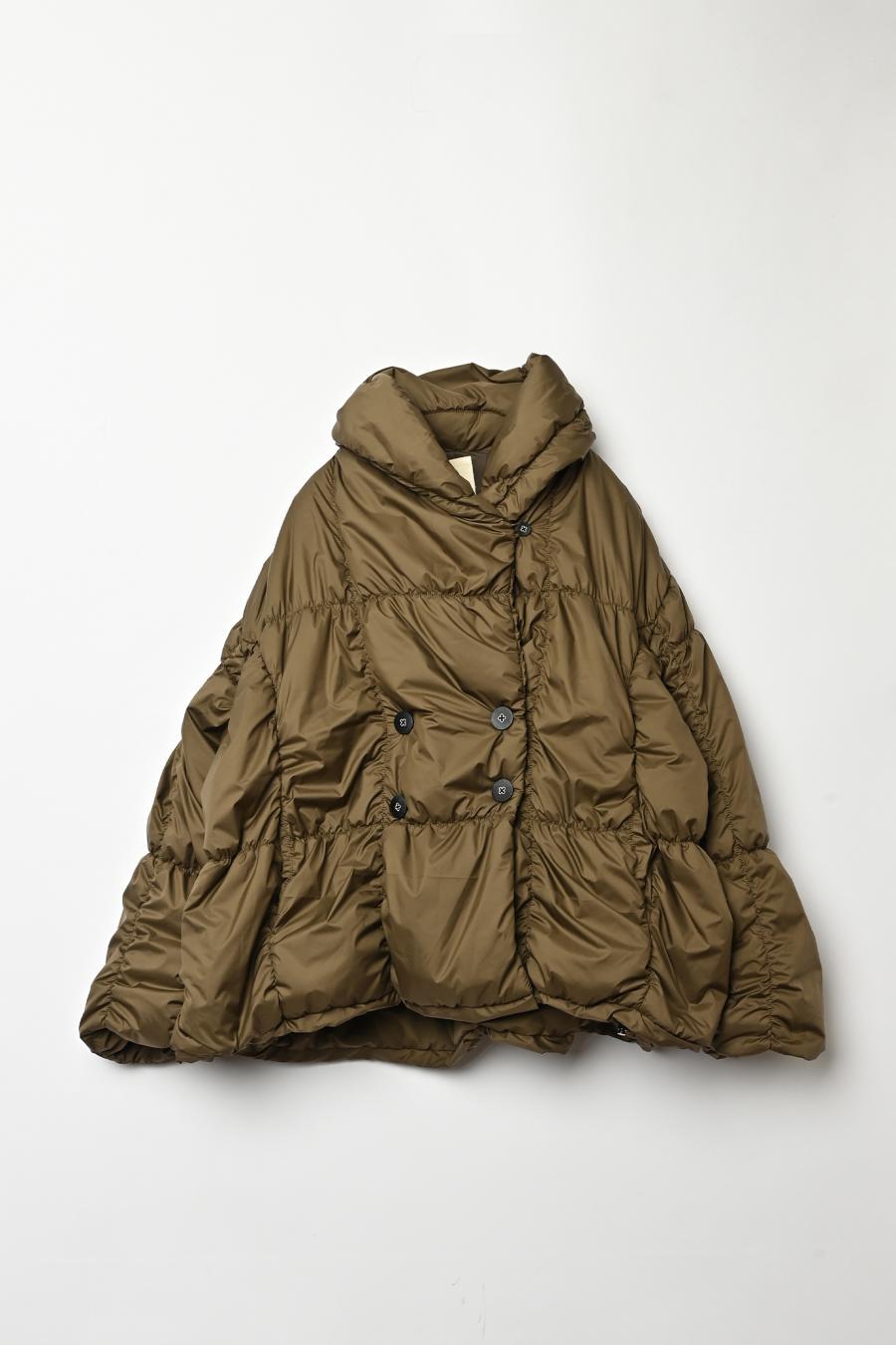 Shirred Lightweight Padded Coat