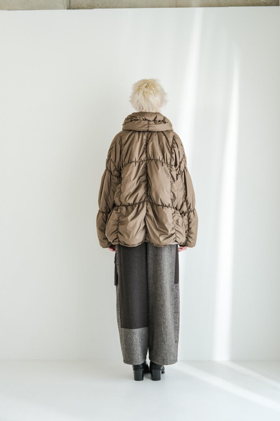 Shirred Lightweight Padded Coat