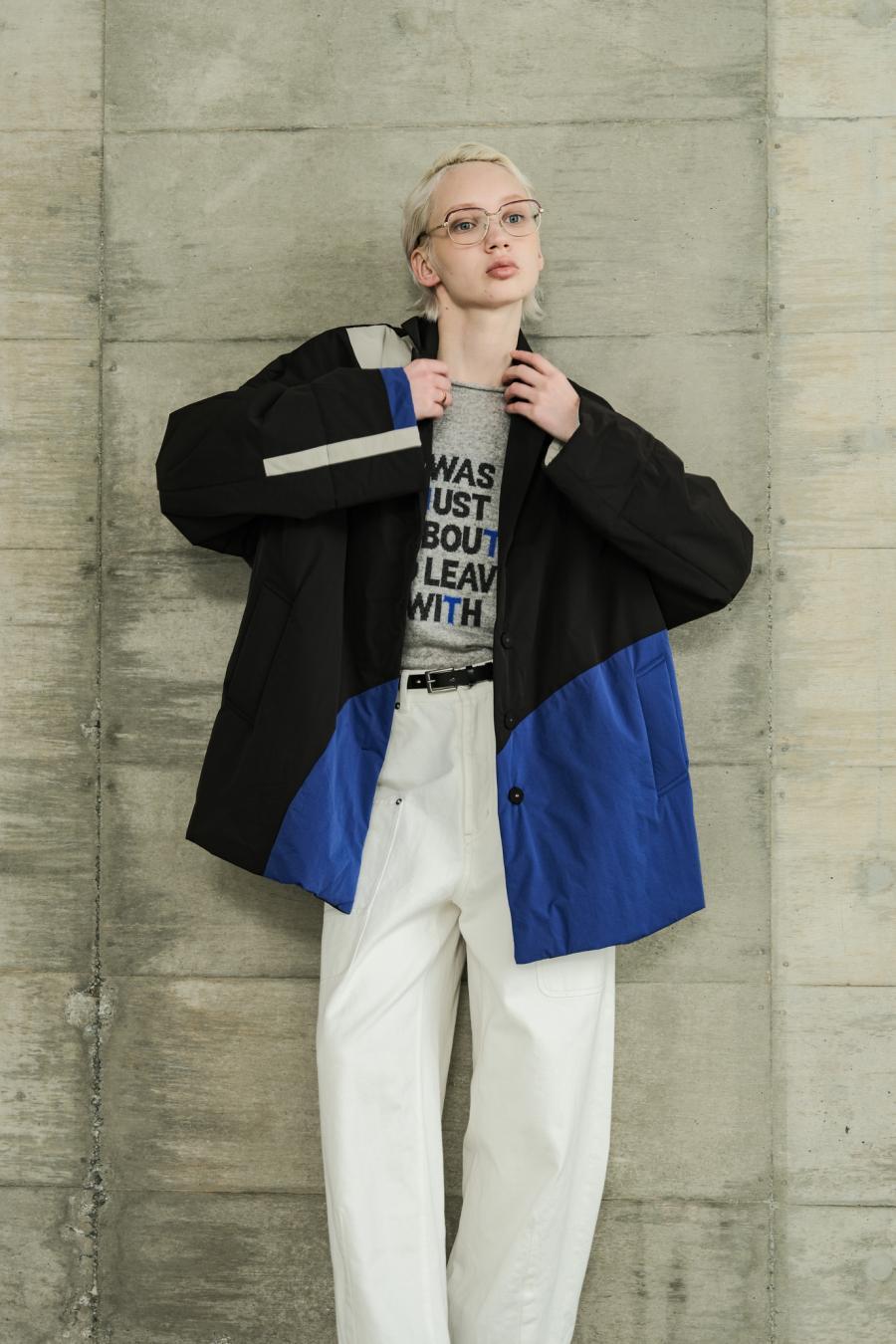 Circle Patch Padded Coat