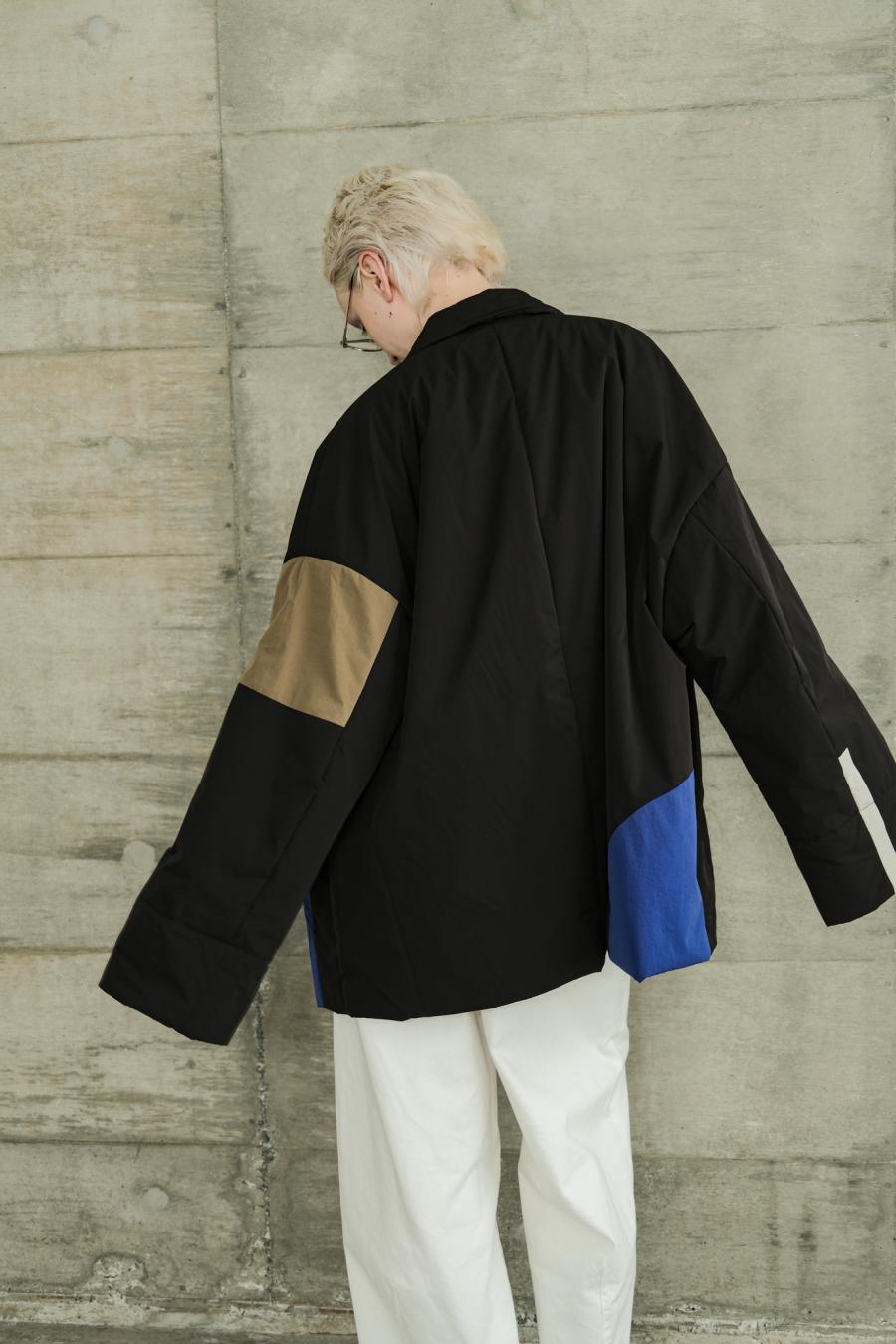Circle Patch Padded Coat