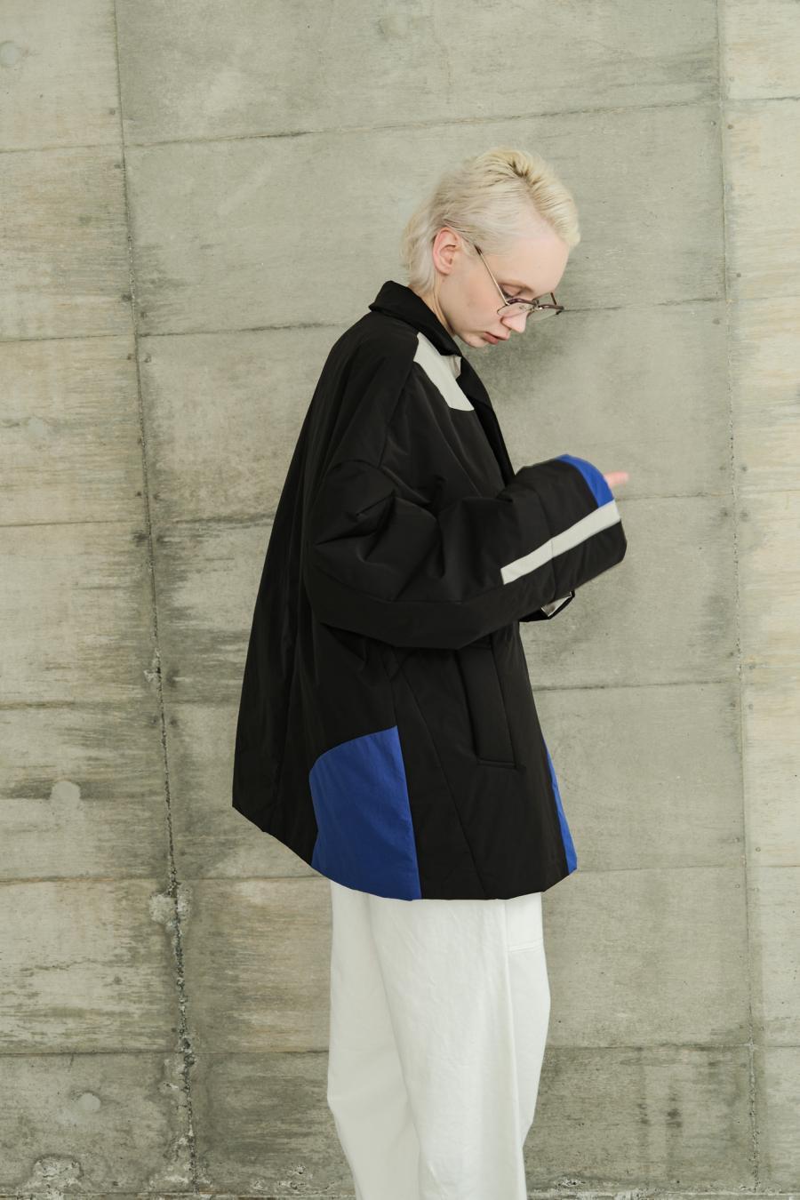 Circle Patch Padded Coat