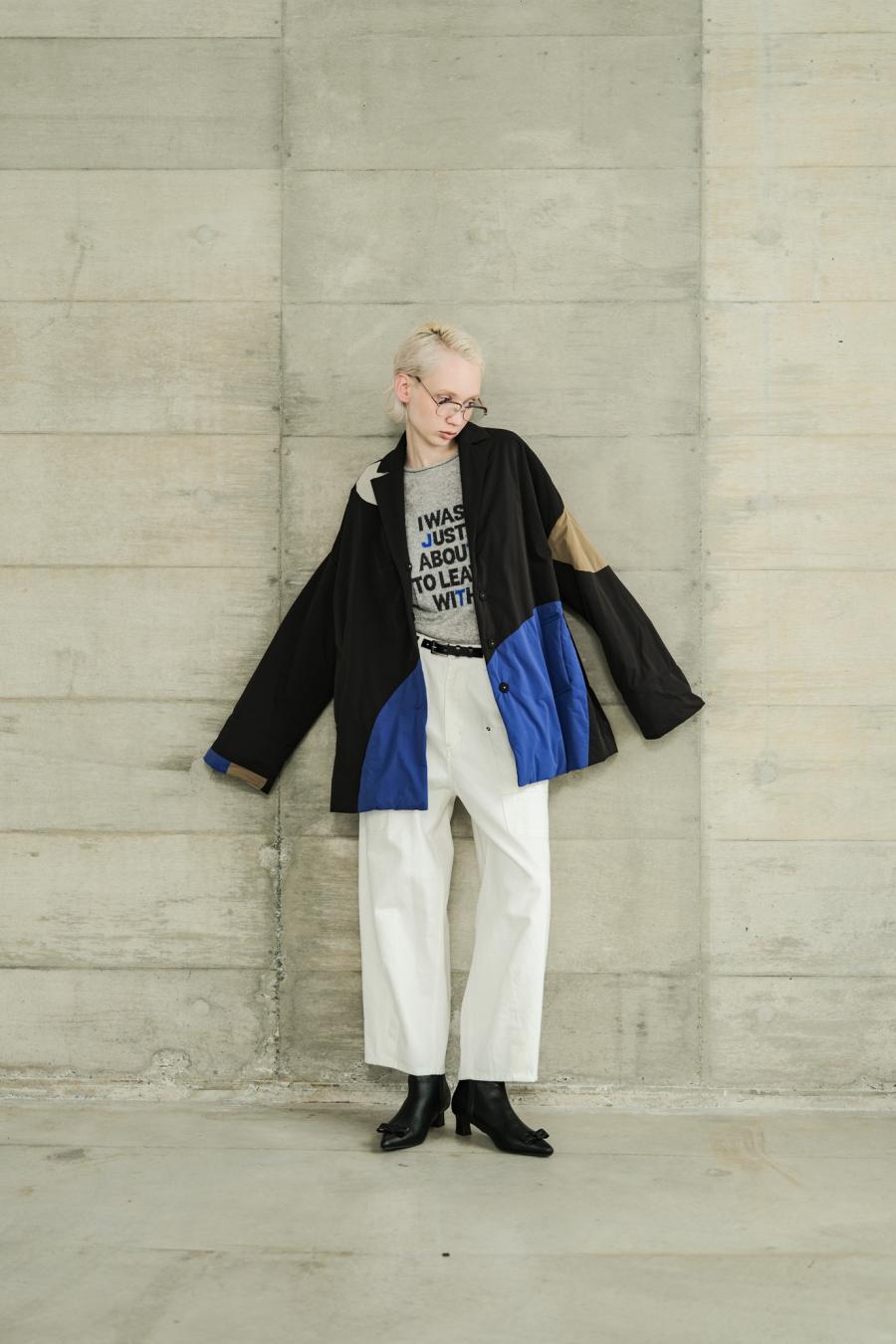 Circle Patch Padded Coat