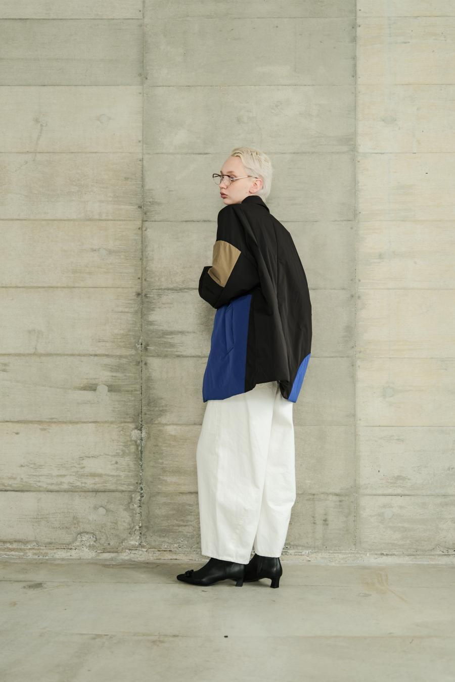 Circle Patch Padded Coat