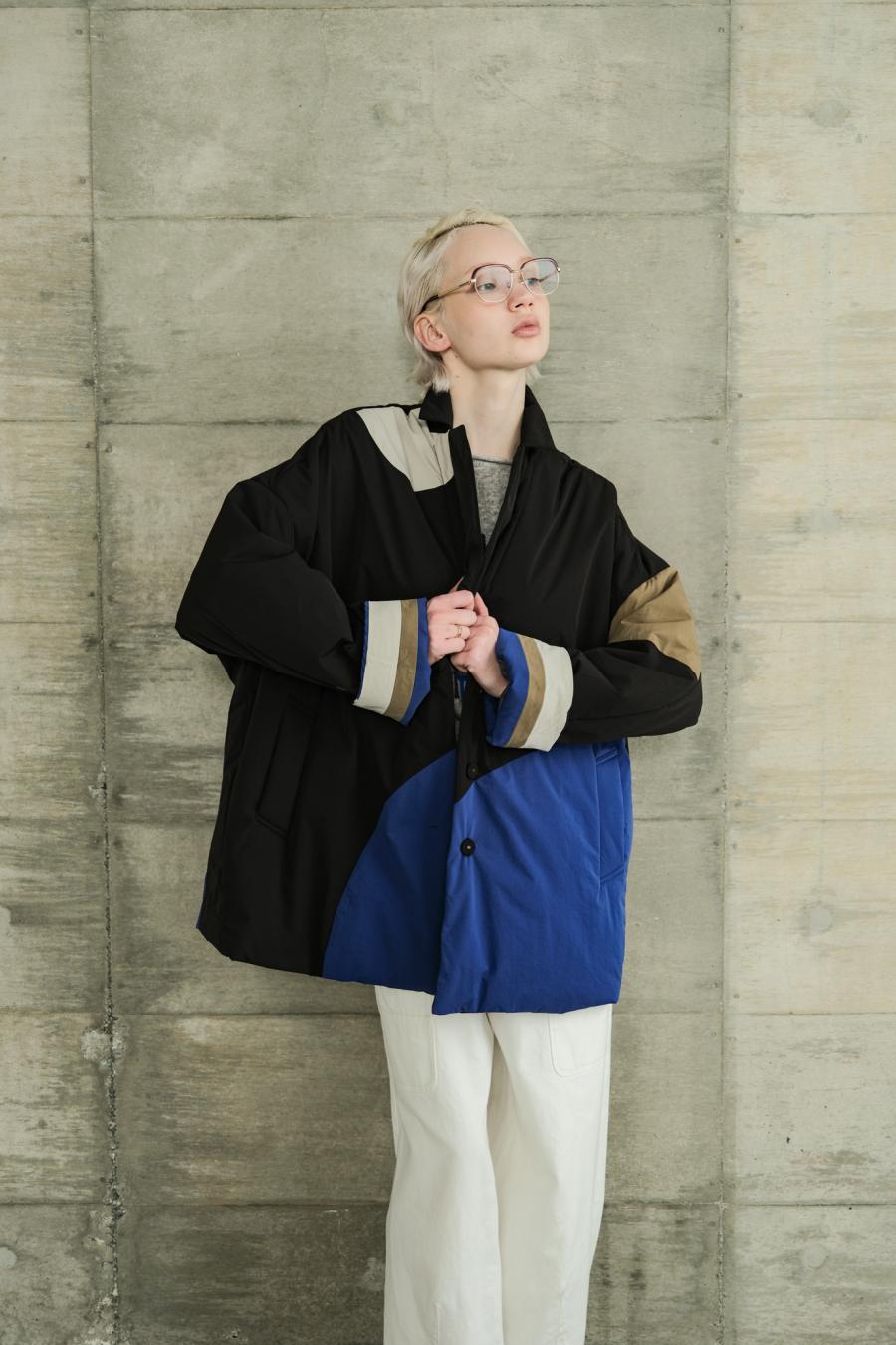 Circle Patch Padded Coat