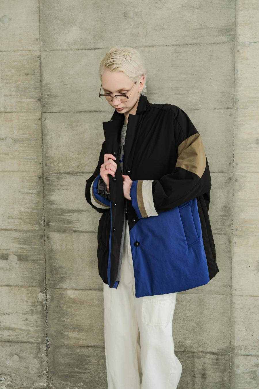 Circle Patch Padded Coat