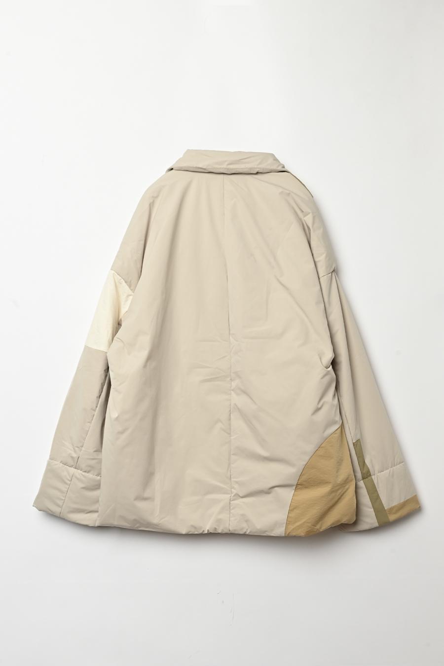 Circle Patch Padded Coat