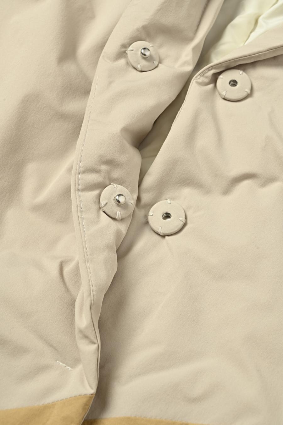Circle Patch Padded Coat