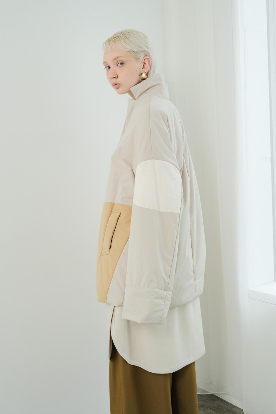 Circle Patch Padded Coat