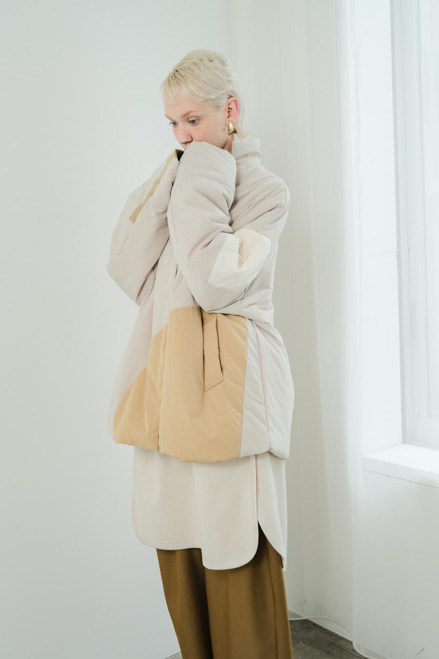 Circle Patch Padded Coat