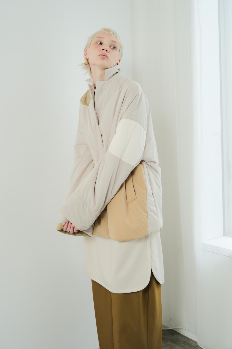 Circle Patch Padded Coat