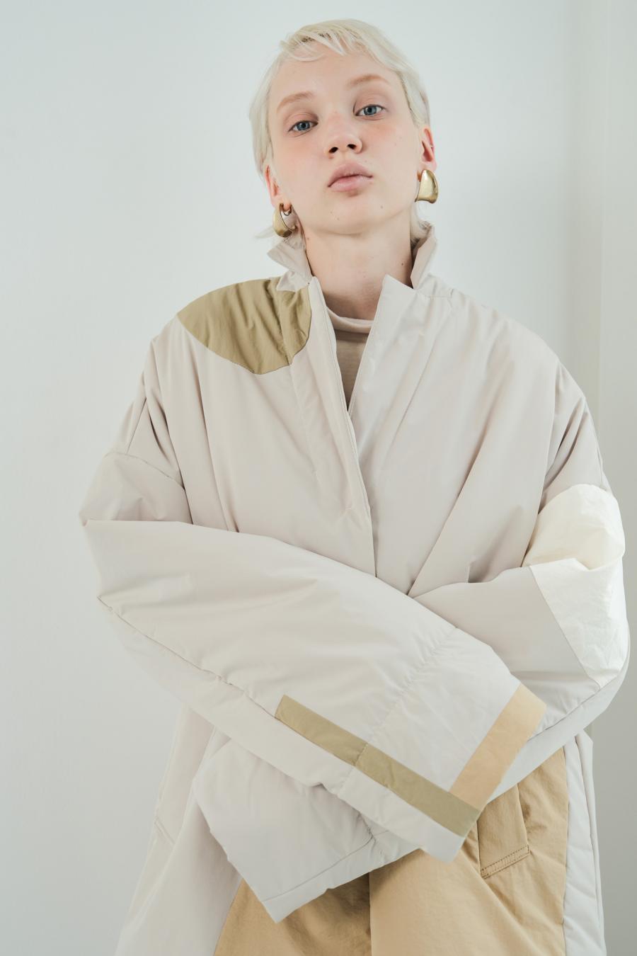 Circle Patch Padded Coat