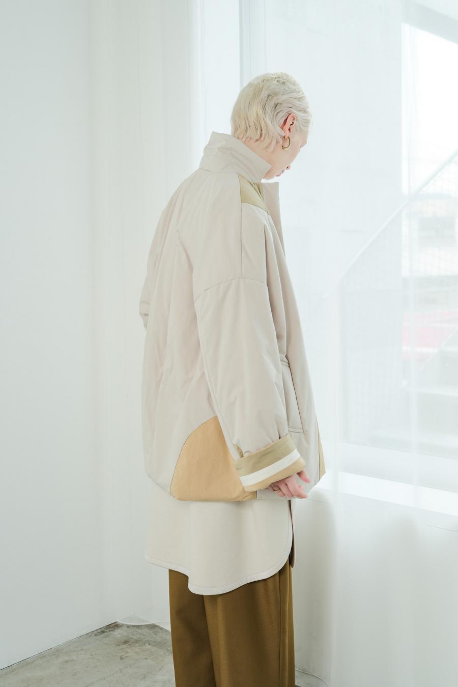Circle Patch Padded Coat