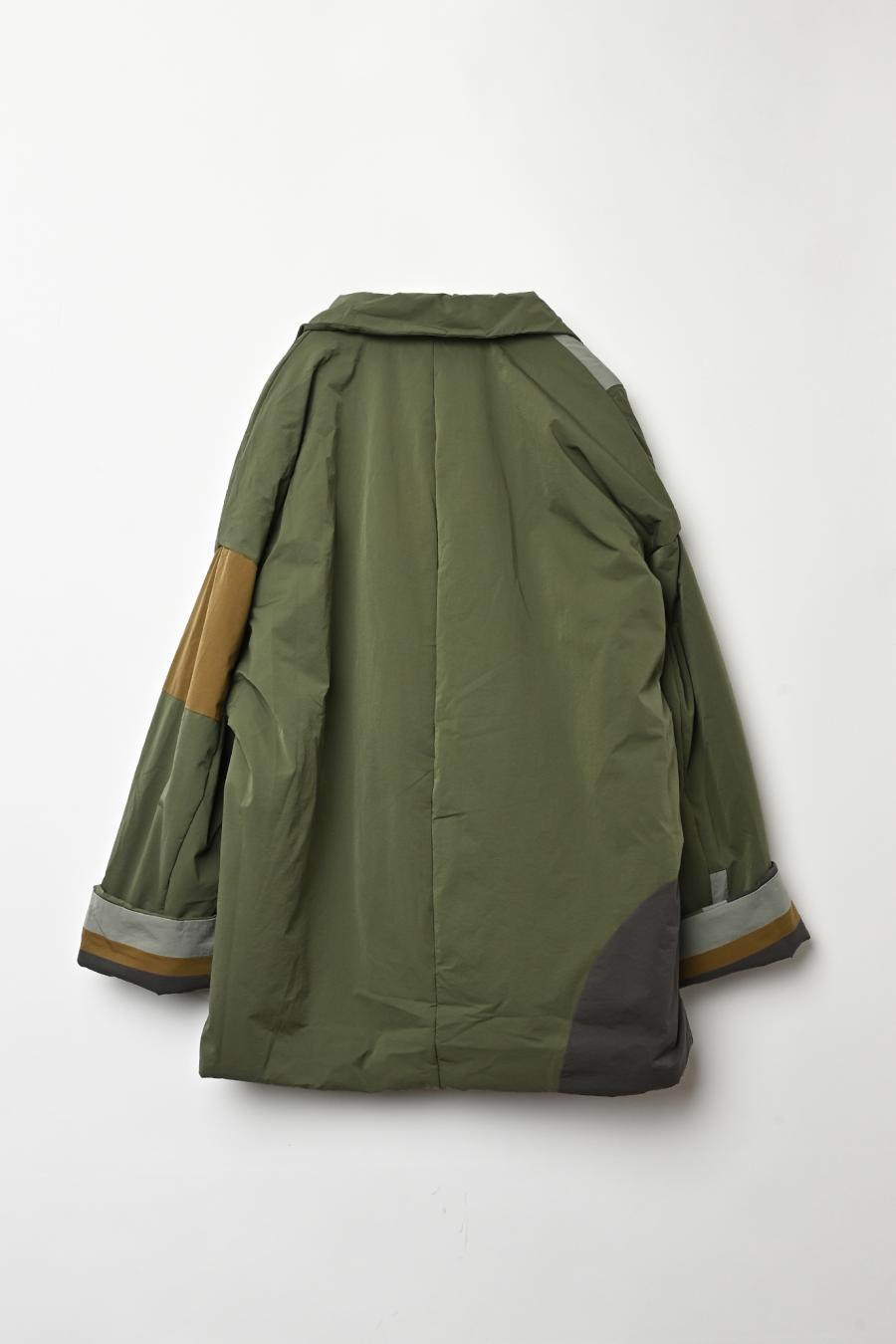 Circle Patch Padded Coat