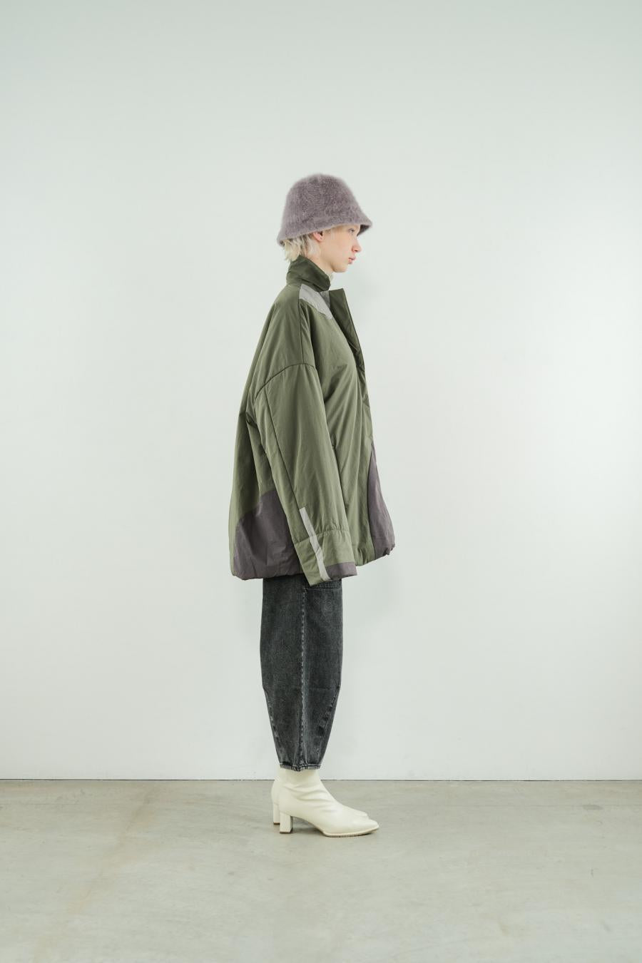 Circle Patch Padded Coat