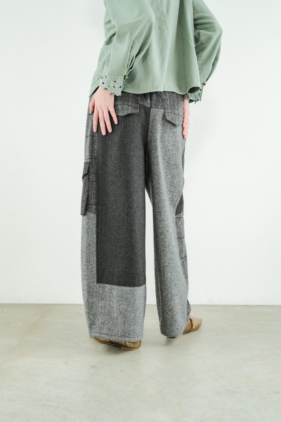 Pieced Cargo Pants