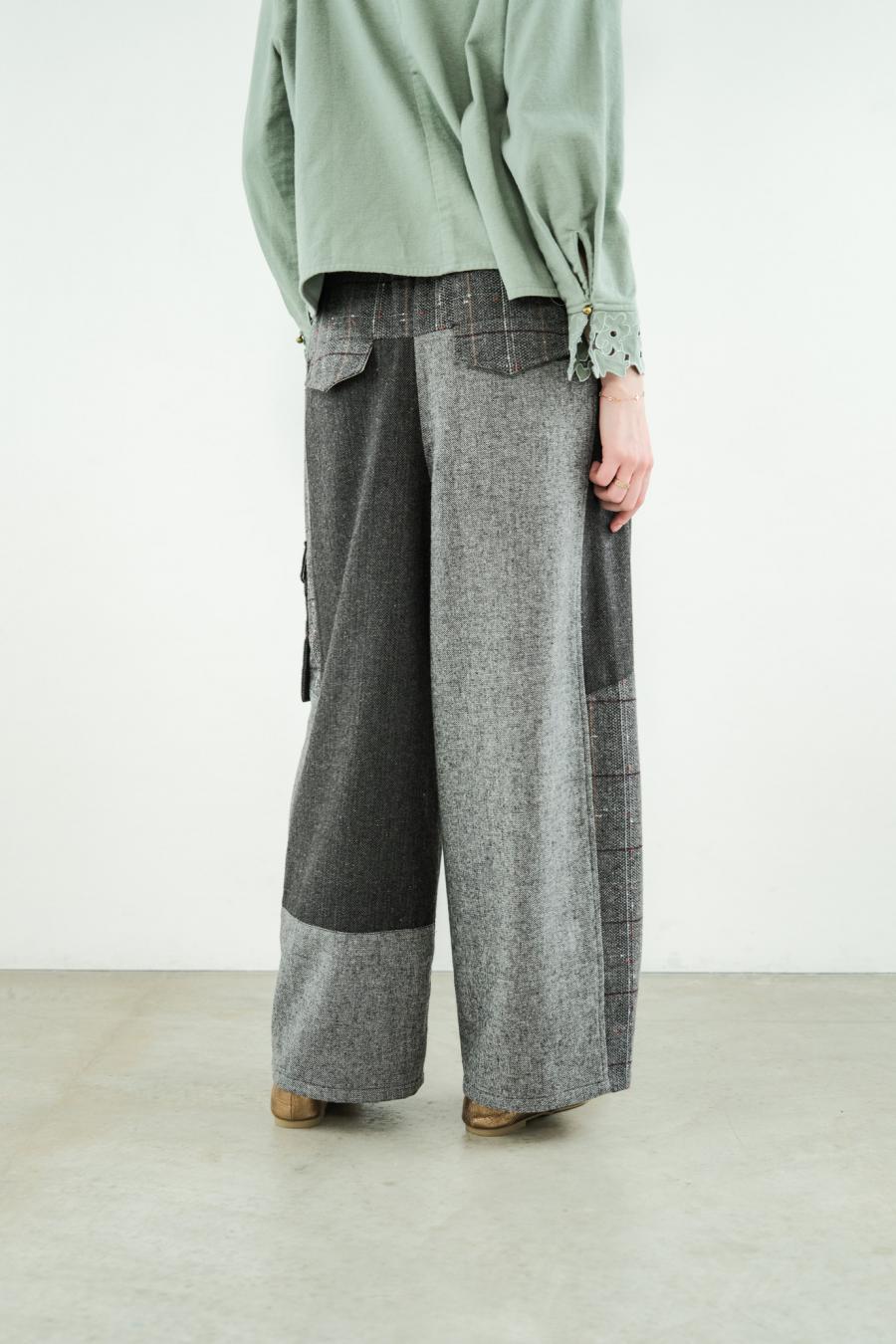 Pieced Cargo Pants