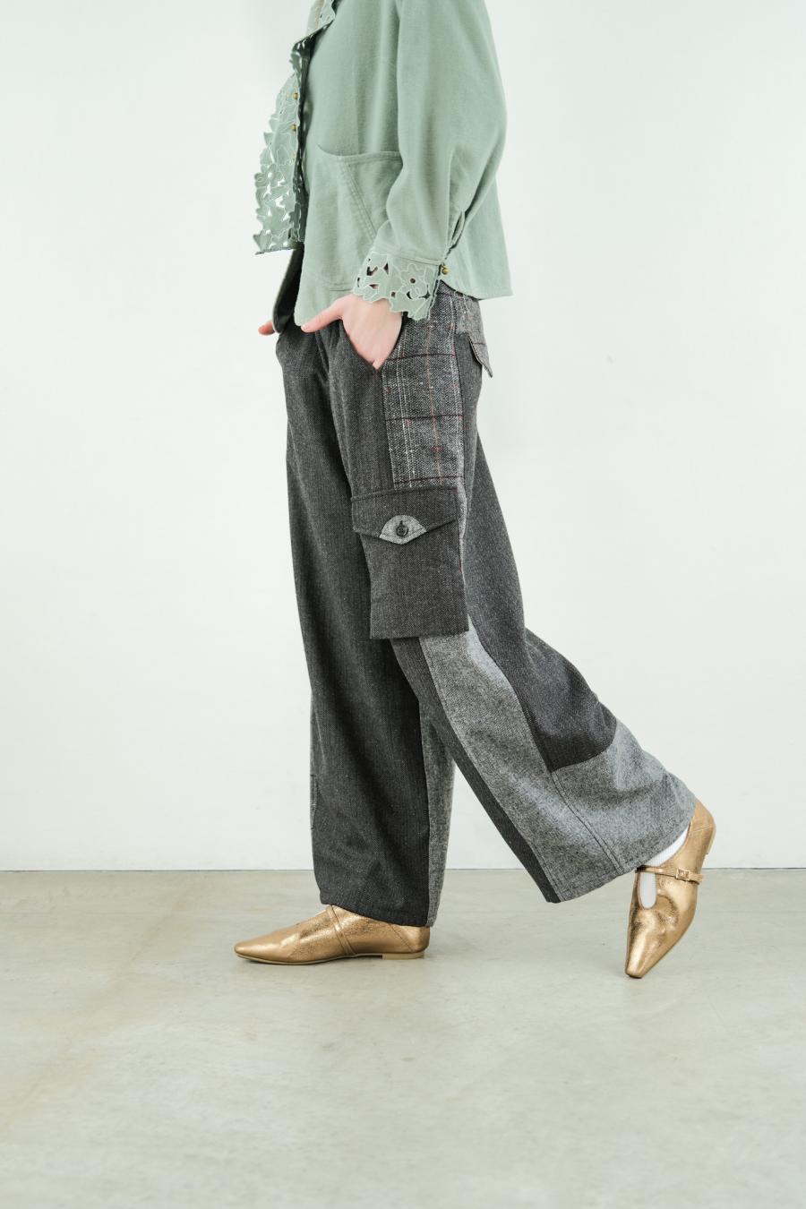 Pieced Cargo Pants