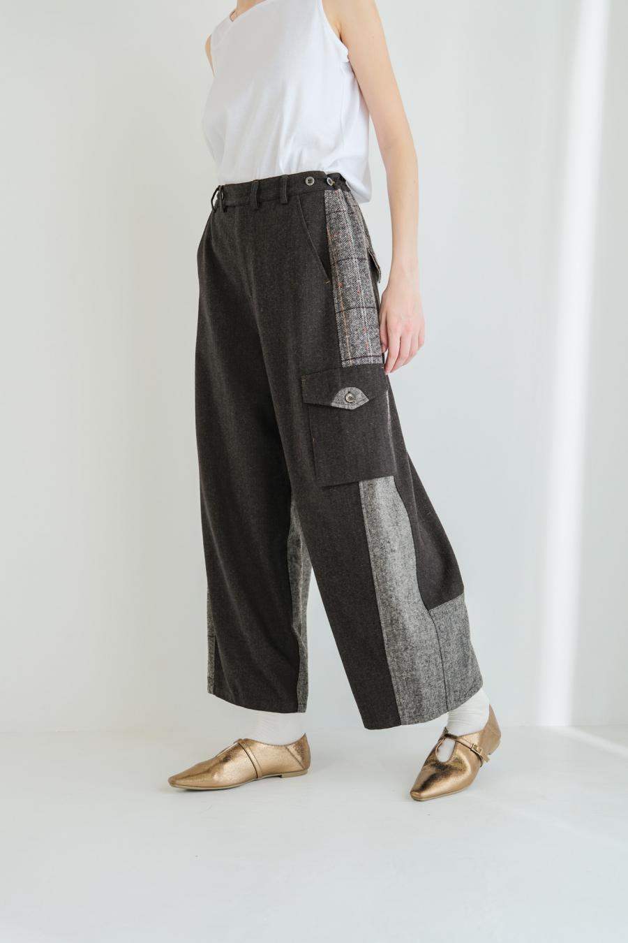 Pieced Cargo Pants
