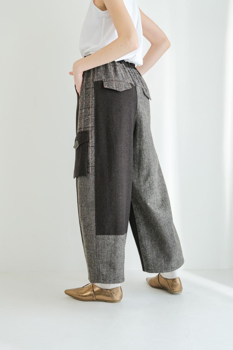 Pieced Cargo Pants