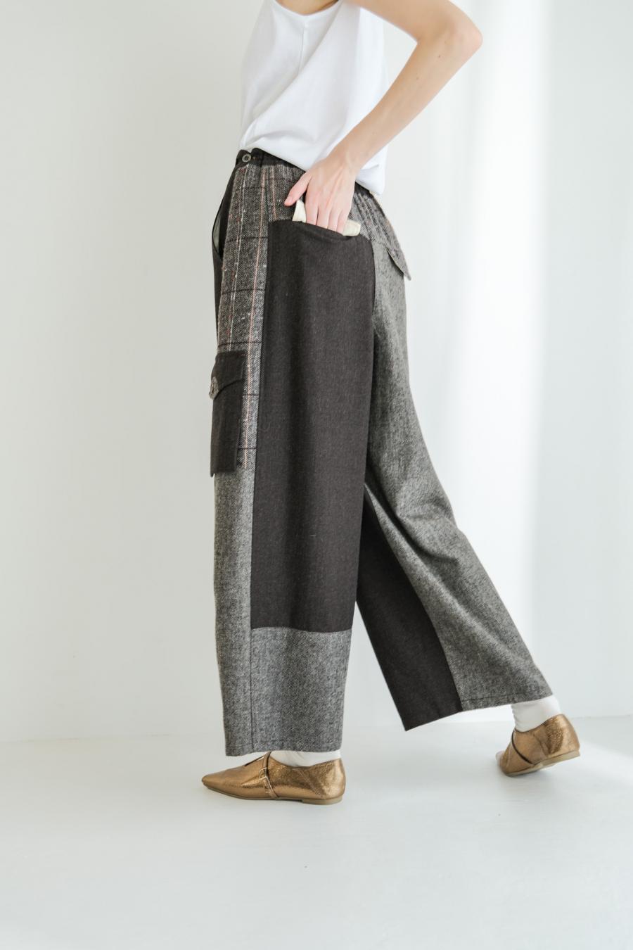 Pieced Cargo Pants