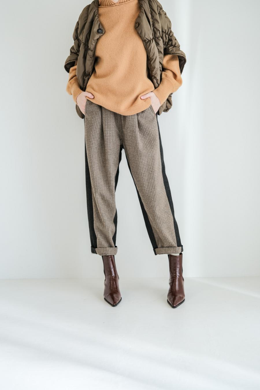 Tweed & Denim Pants