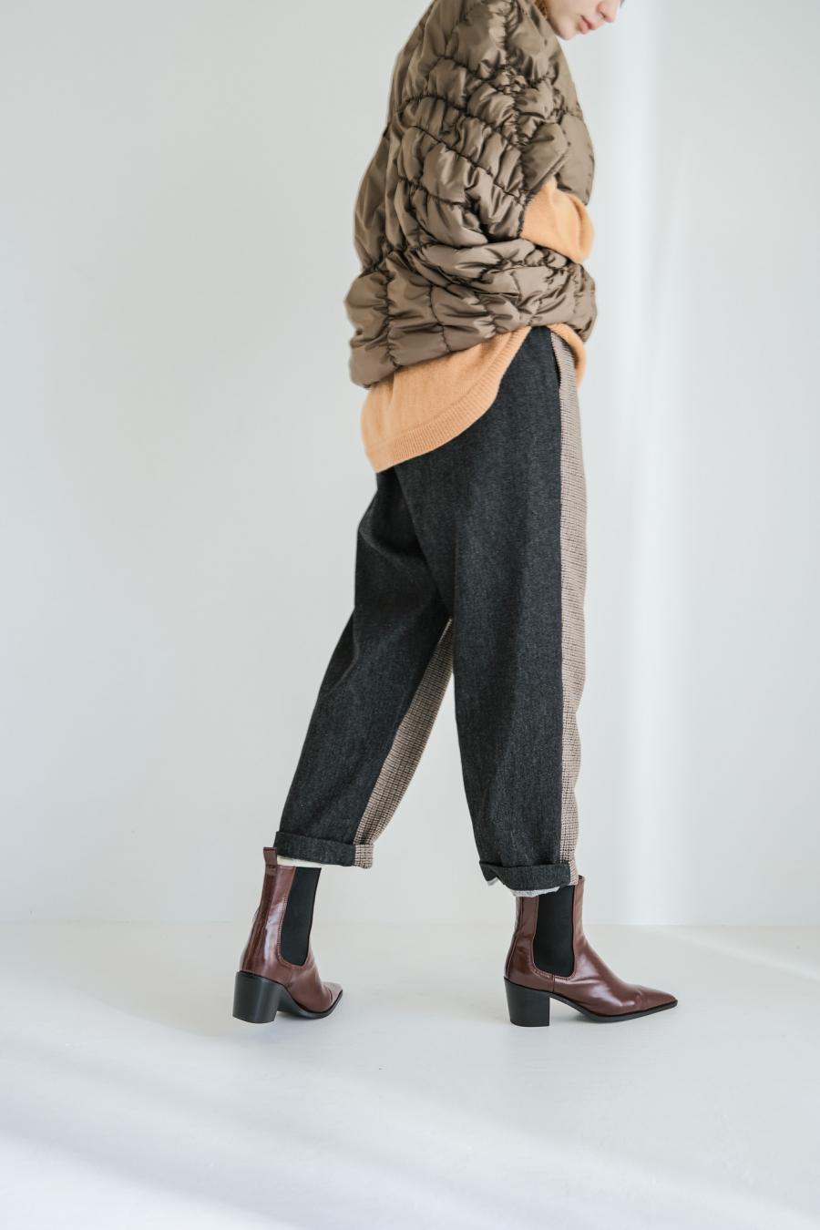 Tweed & Denim Pants