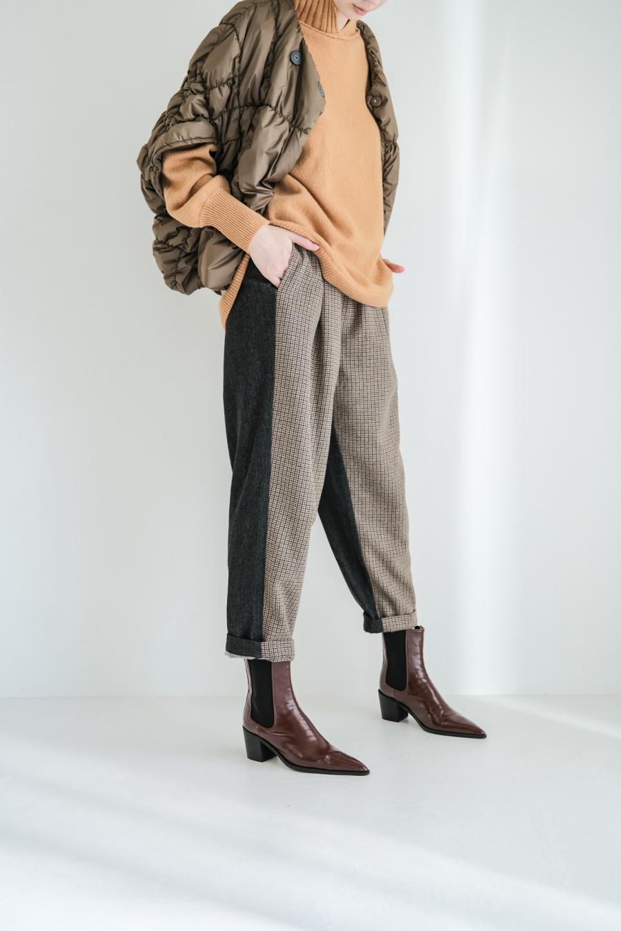 Tweed & Denim Pants