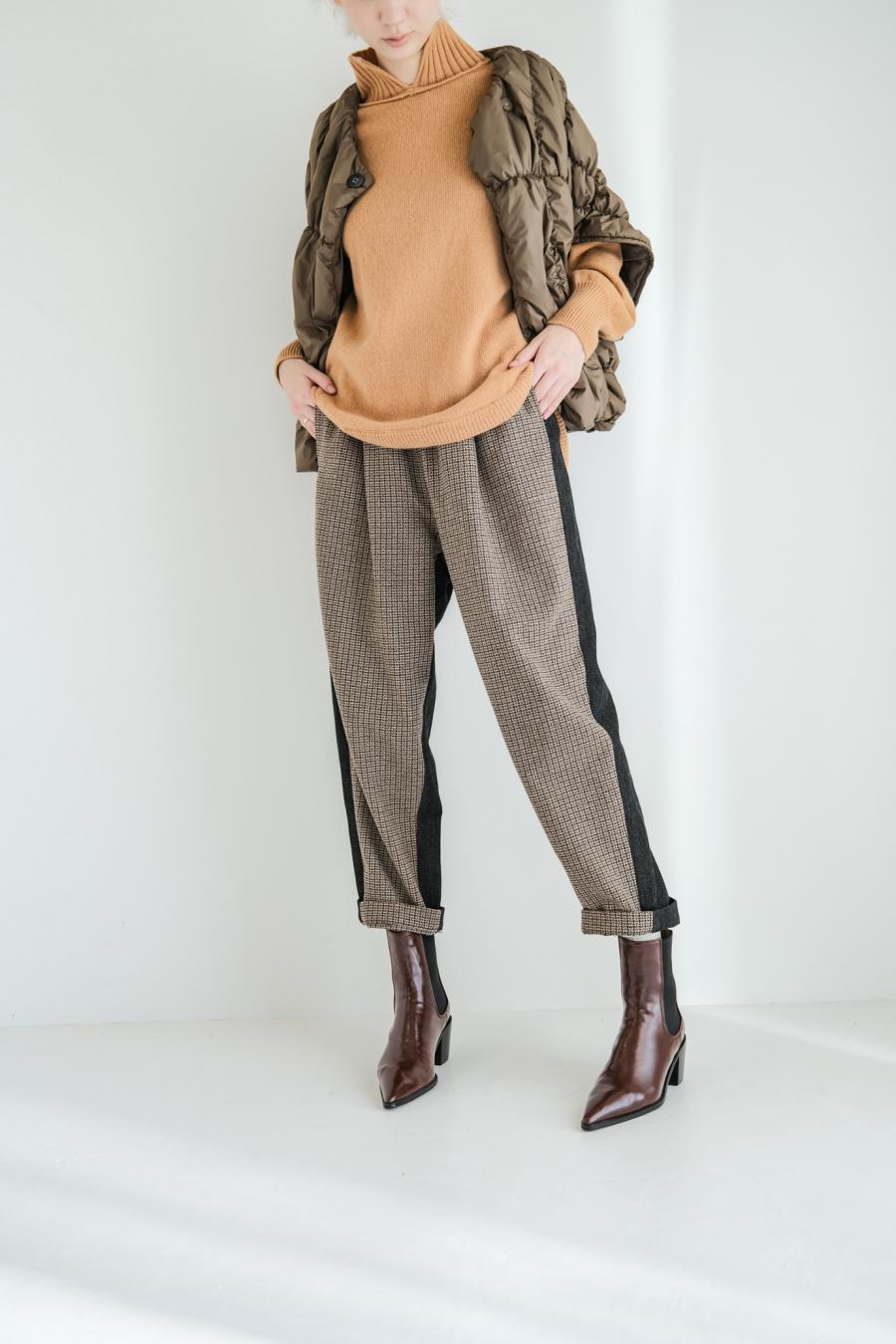Tweed & Denim Pants