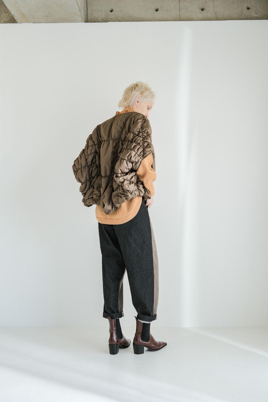 Tweed & Denim Pants