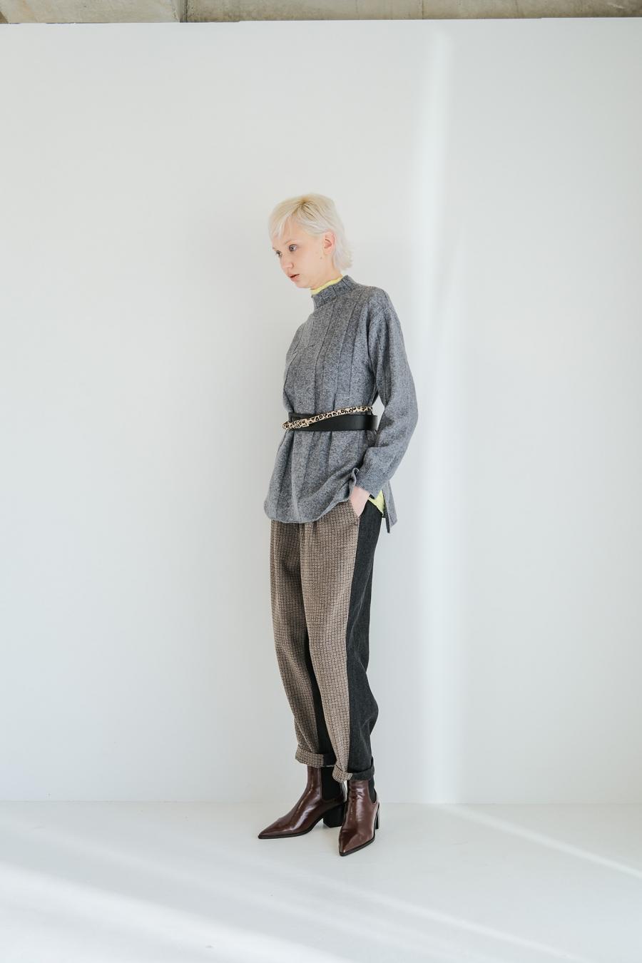 Tweed & Denim Pants