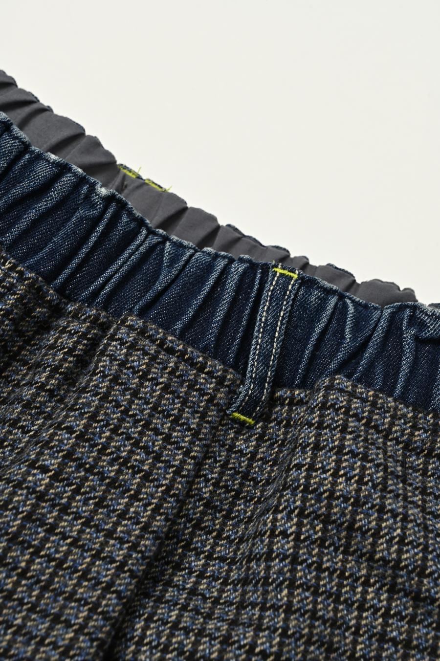 Tweed & Denim Pants