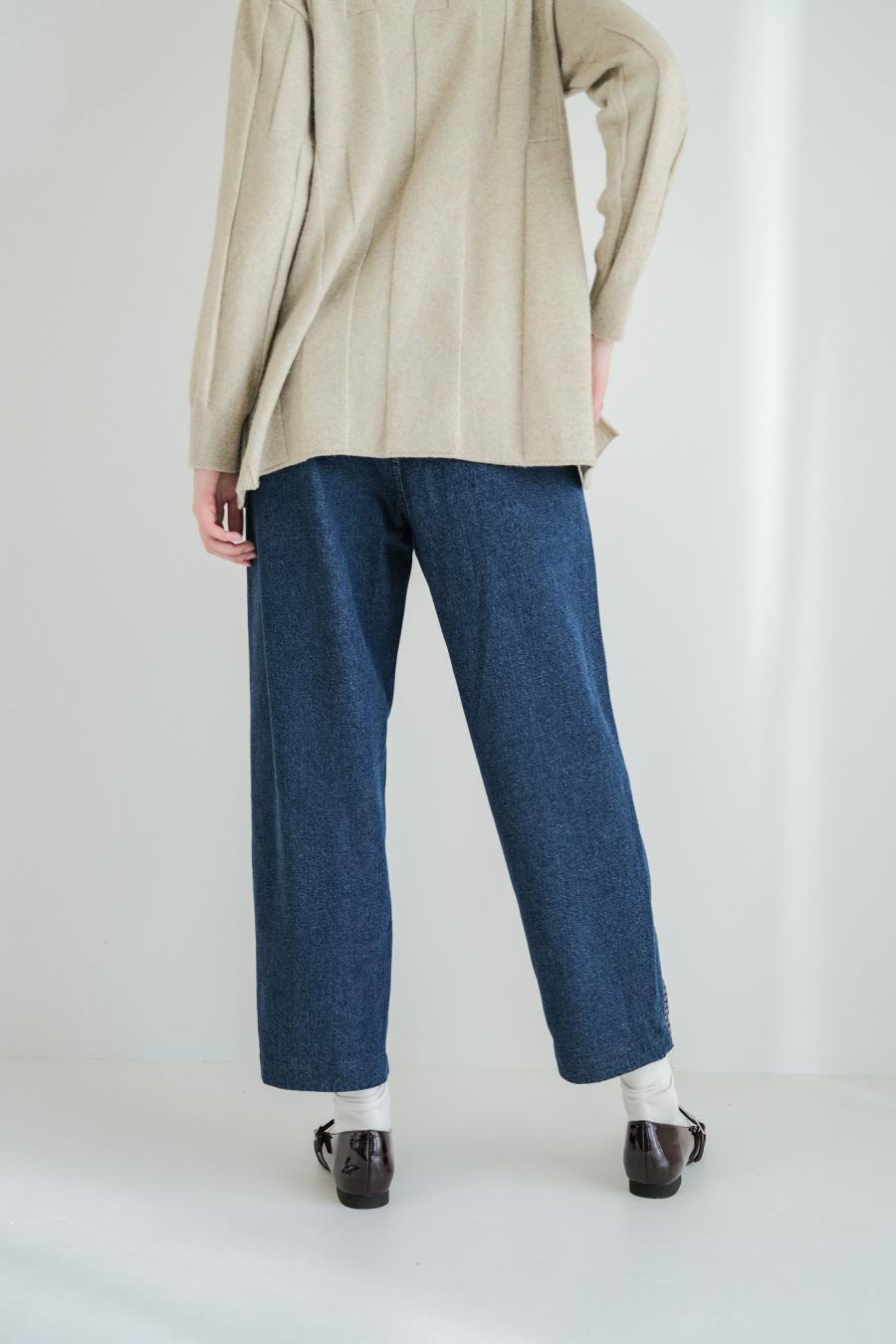 Tweed & Denim Pants