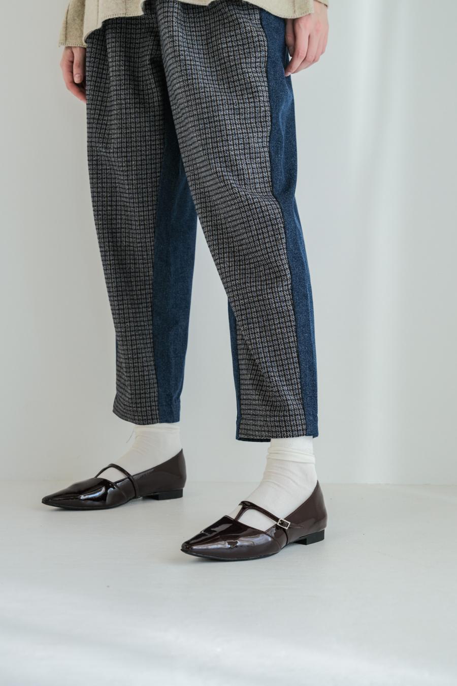 Tweed & Denim Pants