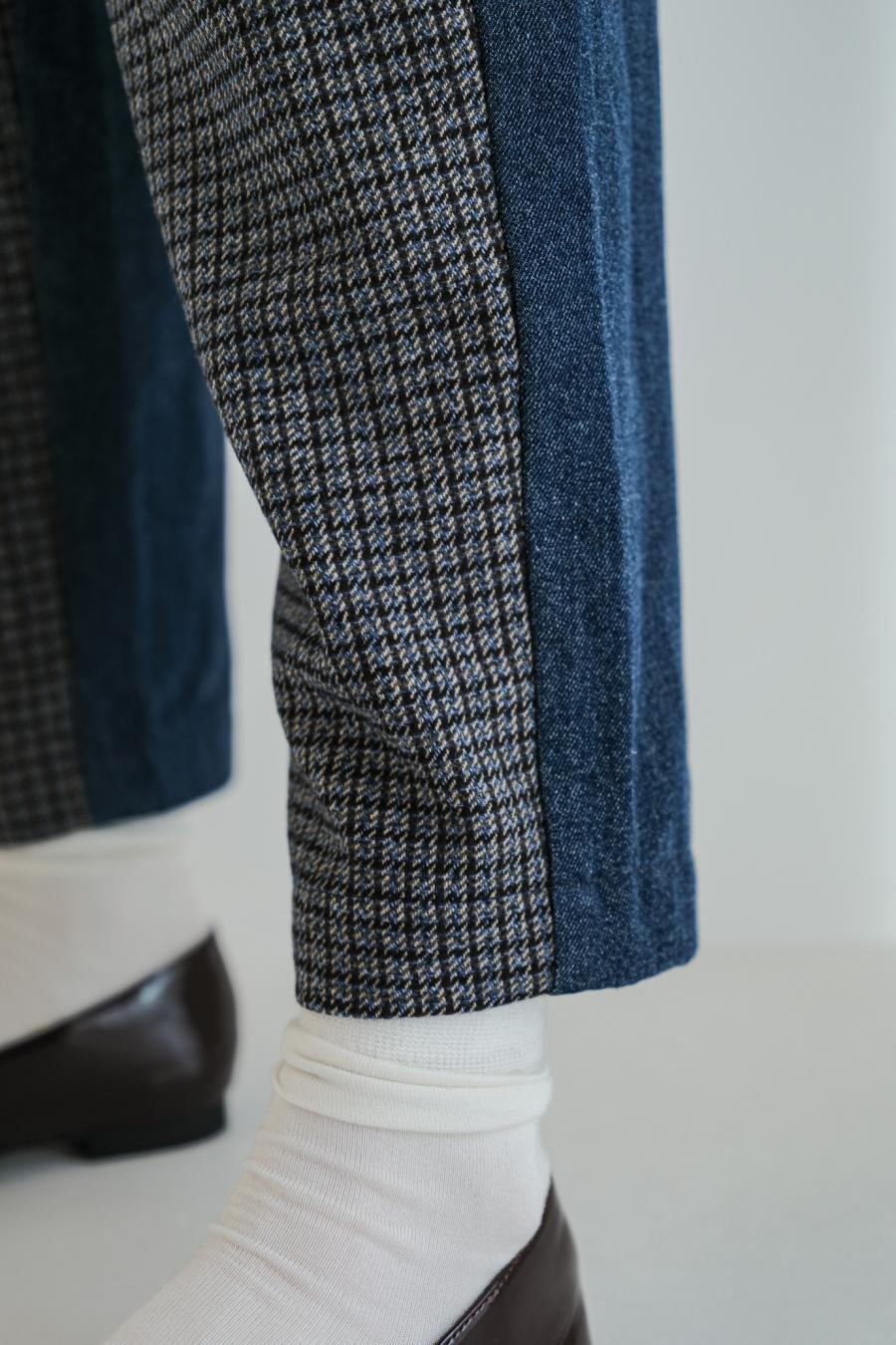Tweed & Denim Pants