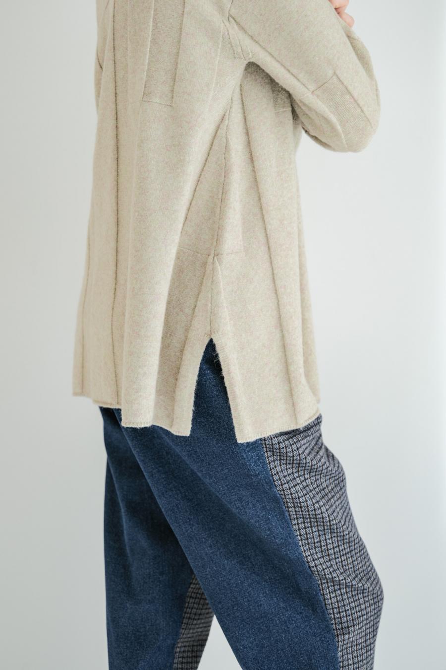 Tweed & Denim Pants