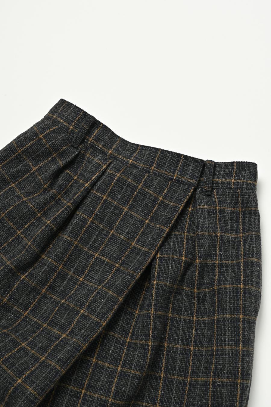 Checked Tweed Slide Pants