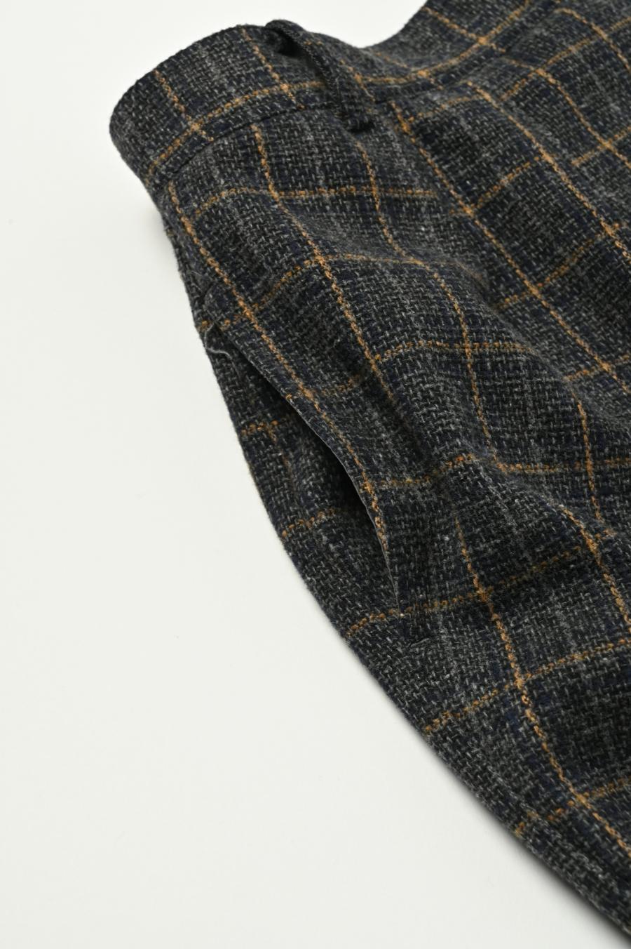 Checked Tweed Slide Pants