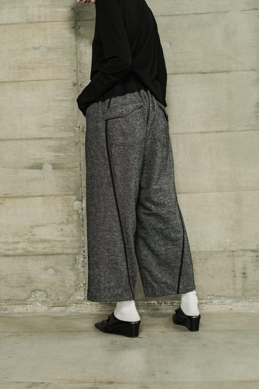 Line Mini Nep Tweed Trousers