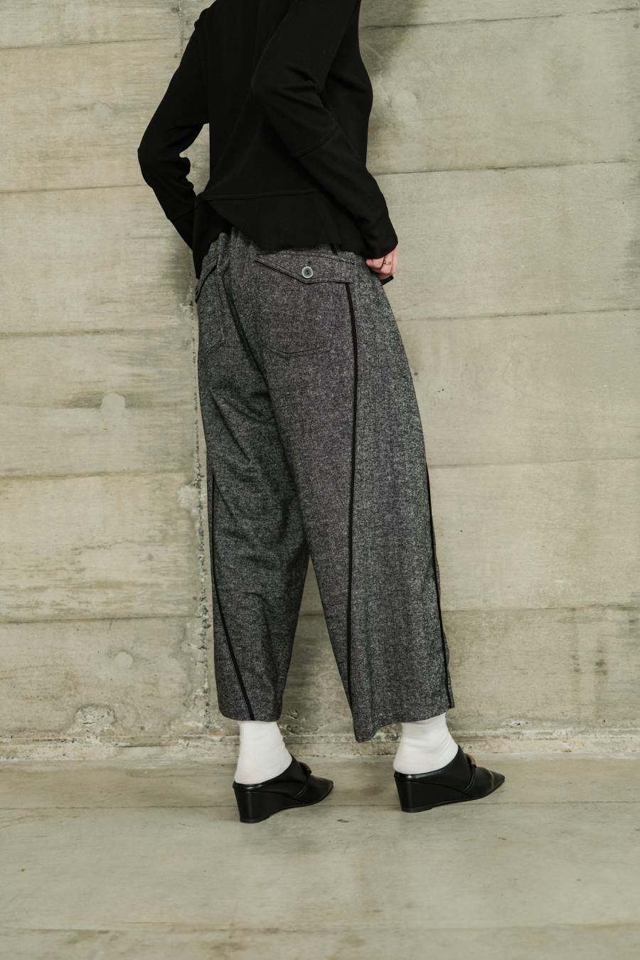 Line Mini Nep Tweed Trousers