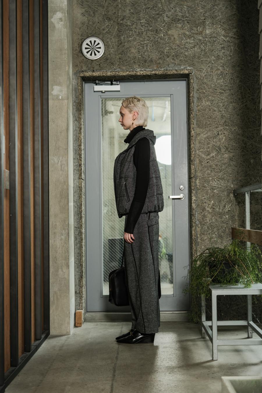Line Mini Nep Tweed Trousers