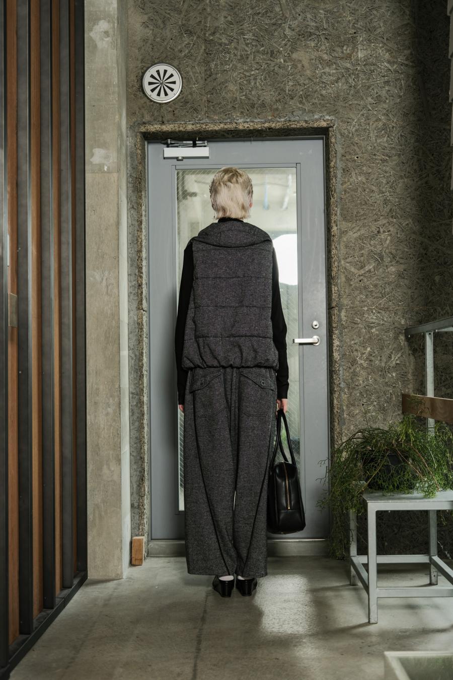 Line Mini Nep Tweed Trousers