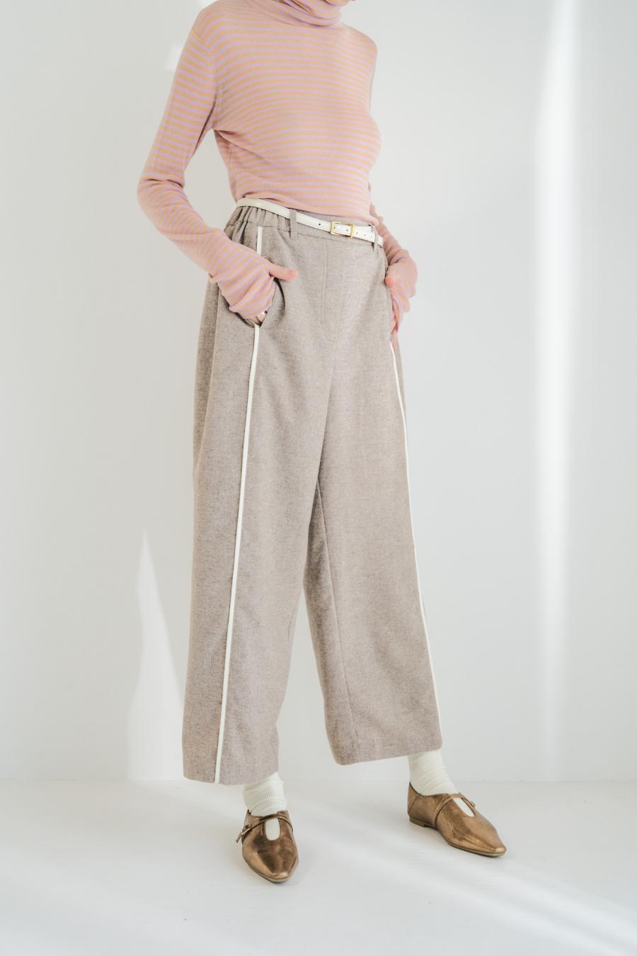 Line Mini Nep Tweed Trousers