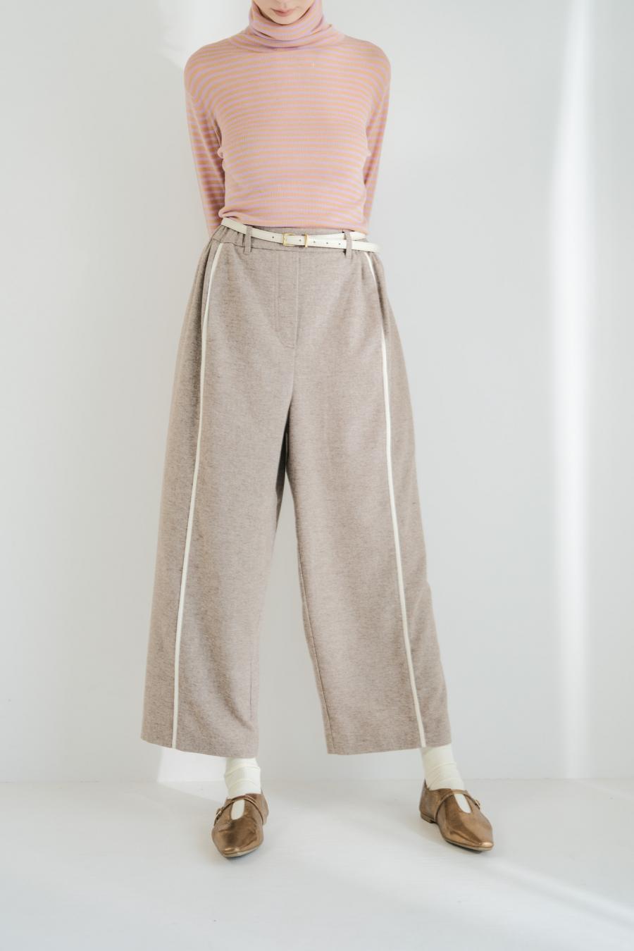 Line Mini Nep Tweed Trousers