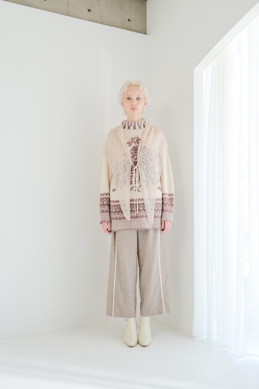 Line Mini Nep Tweed Trousers
