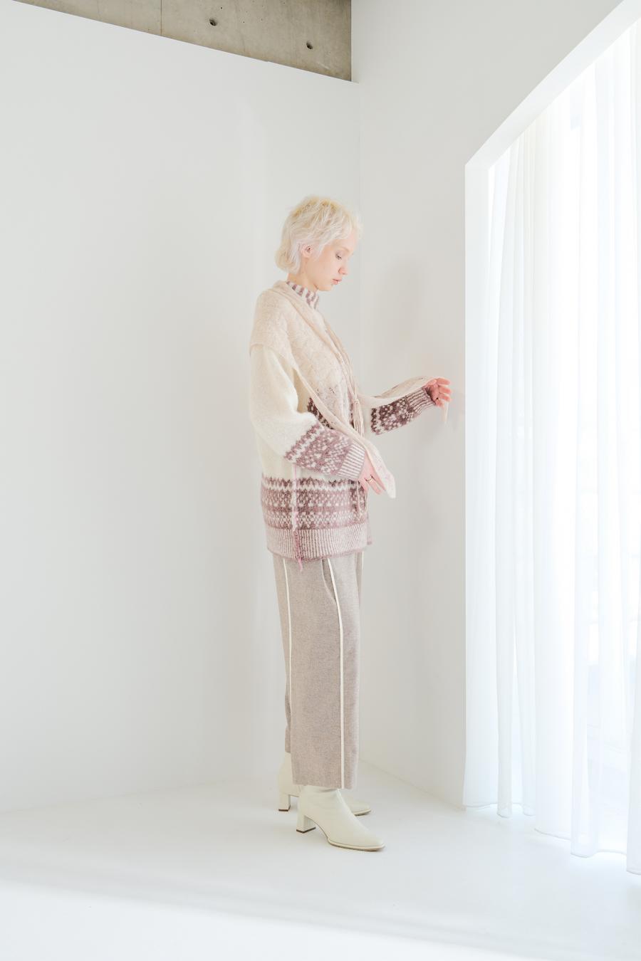 Line Mini Nep Tweed Trousers