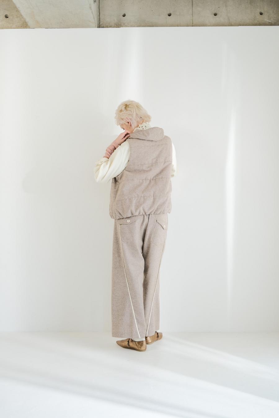 Line Mini Nep Tweed Trousers